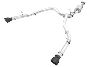 RAM 1500 Performance Exhaust - Rear - AWE Tuning - Cat Back Dual Rear Exit 0FG - Diamond Black - `19-`21
